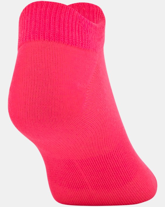 Women's UA Essential No Show – 6-Pack Socks, Pink, pdpMainDesktop image number 18